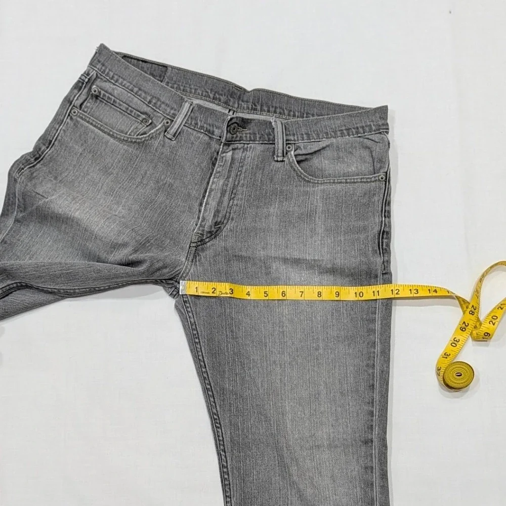 Levi's 511 Slim Fit Grey Denim Jeans Men's W36 L30